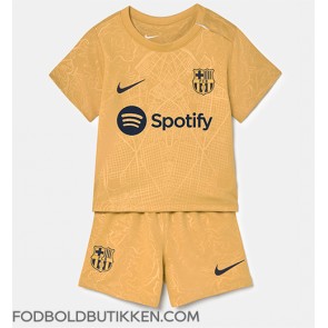 Barcelona Udebanetrøje Børn 2022-23 Kortærmet (+ Korte bukser)